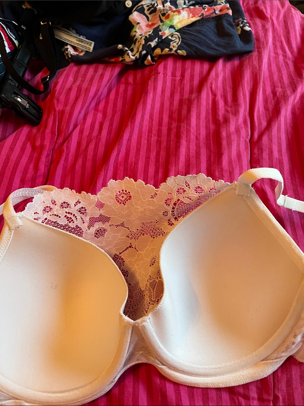 Soma White Lace Full-Coverage Underwire Bra - Picture 2 of 3
